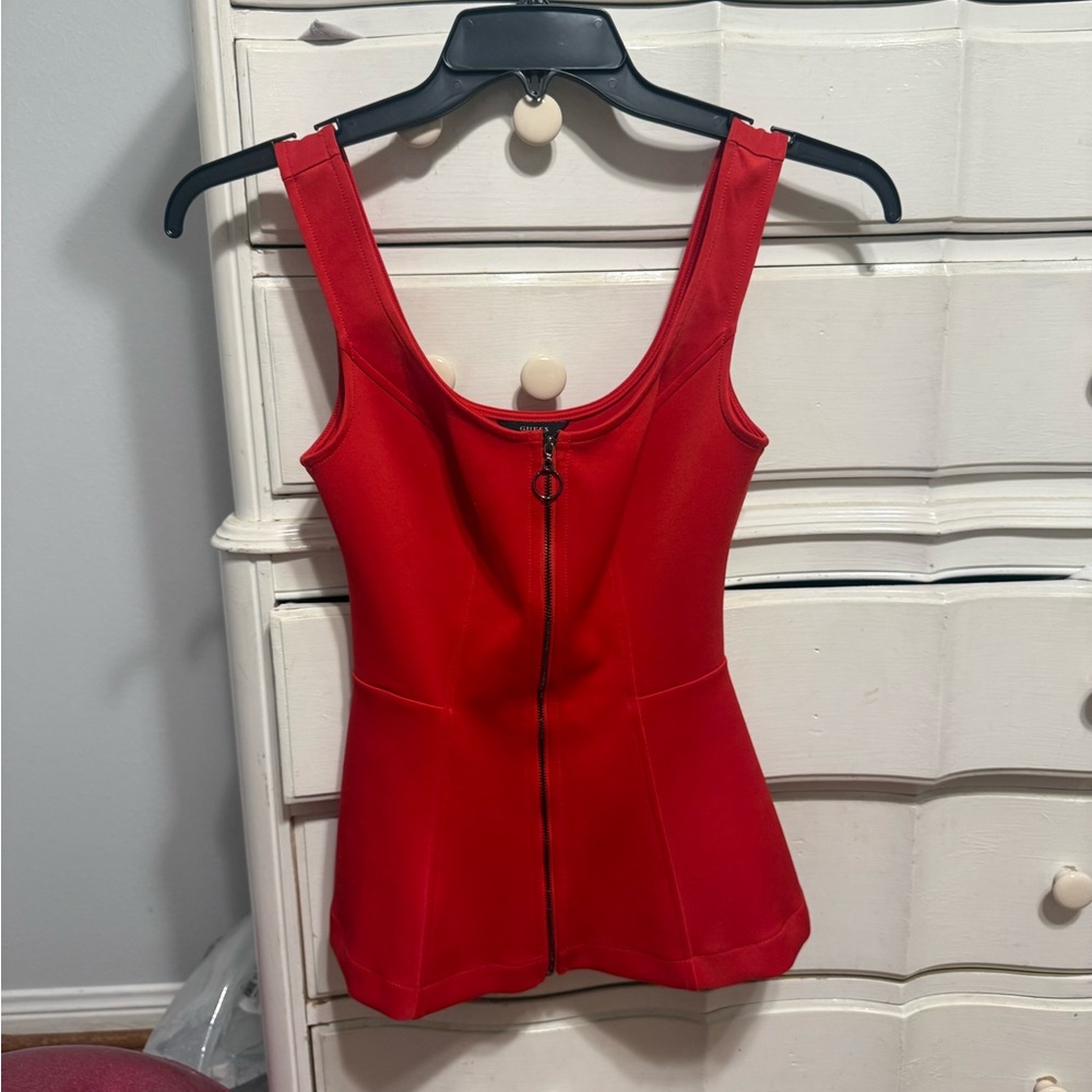 Guess Red PlumTop with Front Zipper